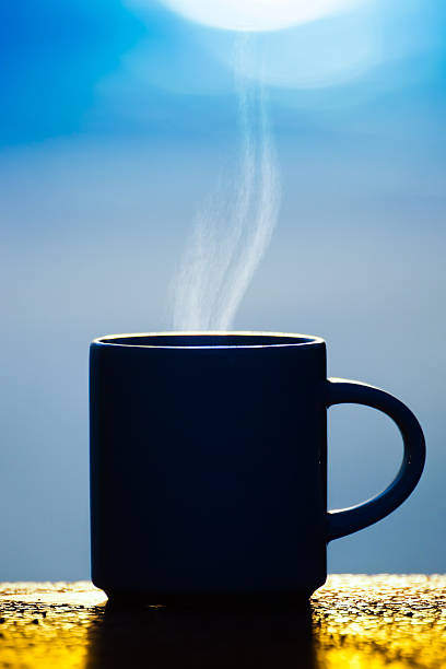 istock Silhouettes of coffee on the lake. 494938152
