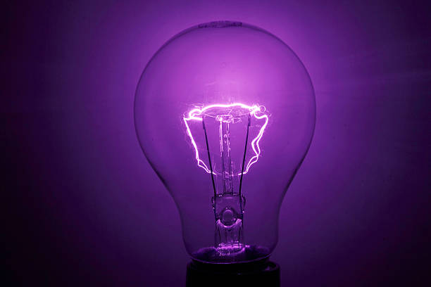 defile direktør Såvel Royal Idea Stock Photo - Download Image Now - Light Bulb, Purple, Ultraviolet  Light - iStock