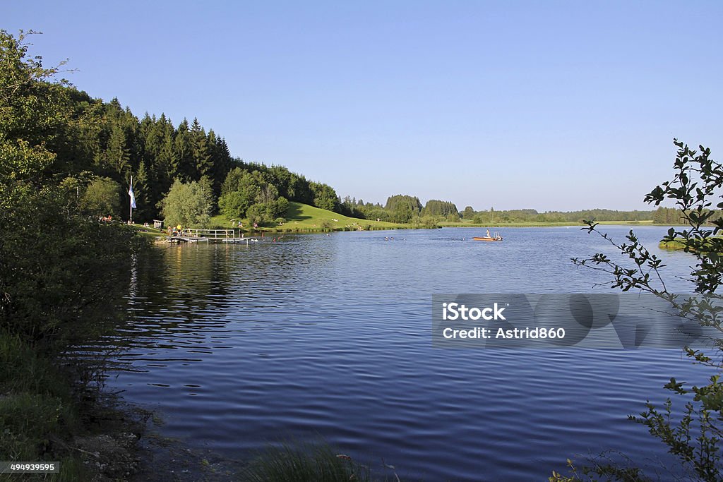 bath lake a bath lake in Bavaria Allgau Stock Photo