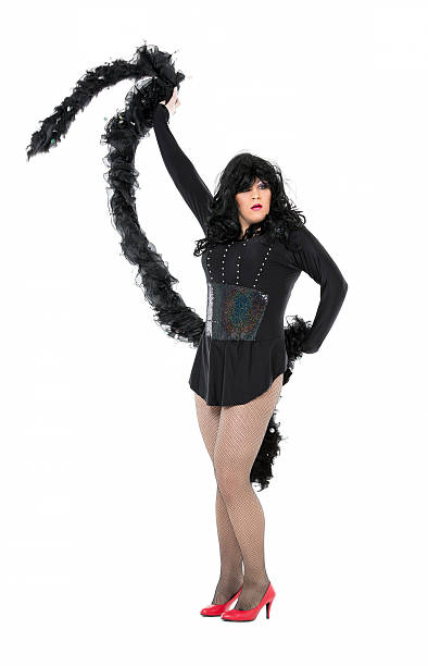 istock Actor Drag Queen Dressed as Woman Showing Emotions 494945524