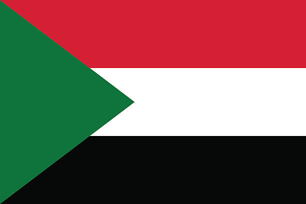 Flag of Sudan Flag of Sudan sudan stock illustrations