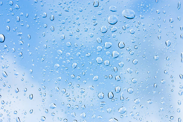 istock Drops of rain on glass , rain drops on clear window 494946446