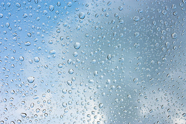istock Drops of rain on glass , rain drops on clear window 494946454