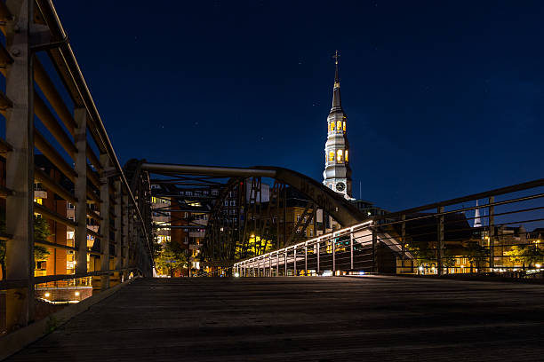 istock Speicherstadt Hamburg Night shot 494947576