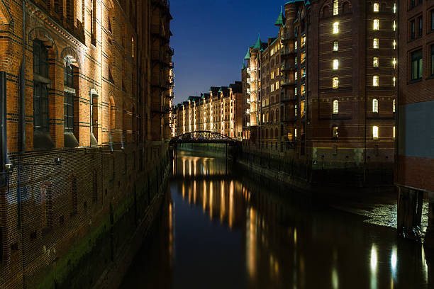 istock Speicherstadt Hamburg Night shot 494947694