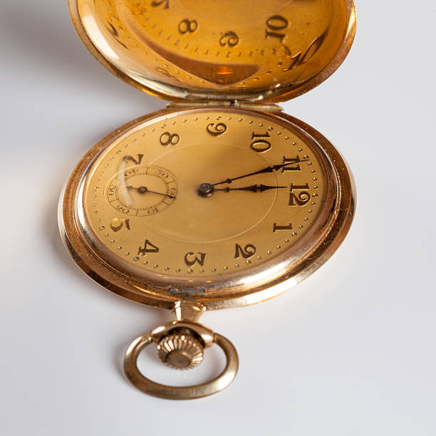 istock Pocket watch, cover, five to twelve 494948364