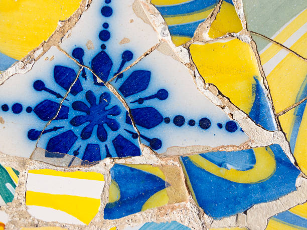 istock Background of Antonio Gaudi mosaics 494955427