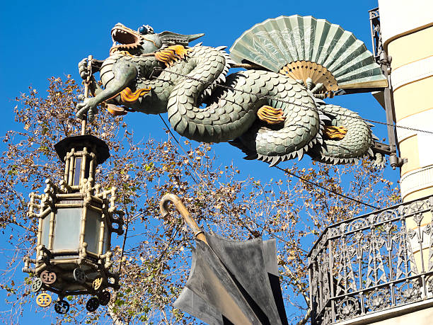 istock Chinese Dragon in the Ramblas, Barcelona 494955435