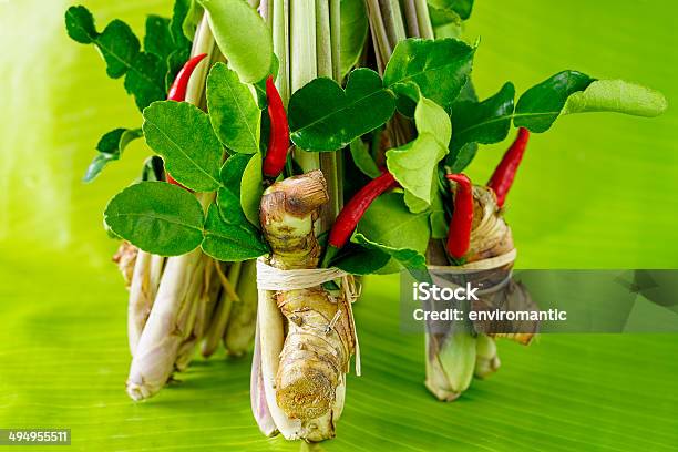 Thai Tom Yam Soup Herbs And Spices Stock Photo - Download Image Now - Asia, Asian and Indian Ethnicities, Chili Pepper