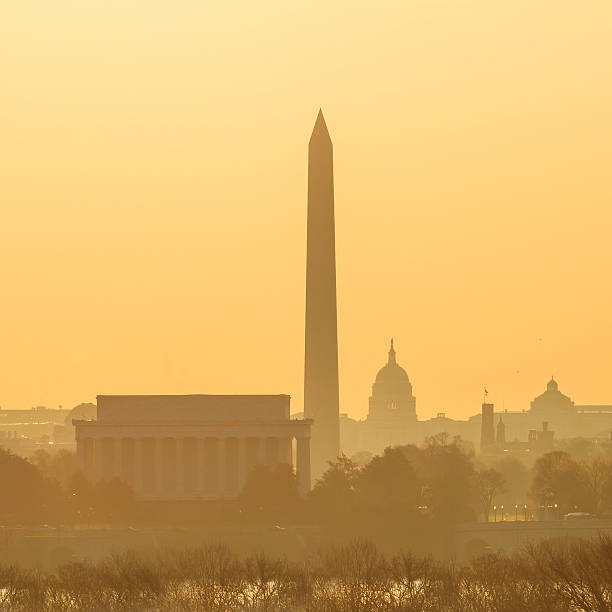 istock Washington DC skyline at sunrise 494957319
