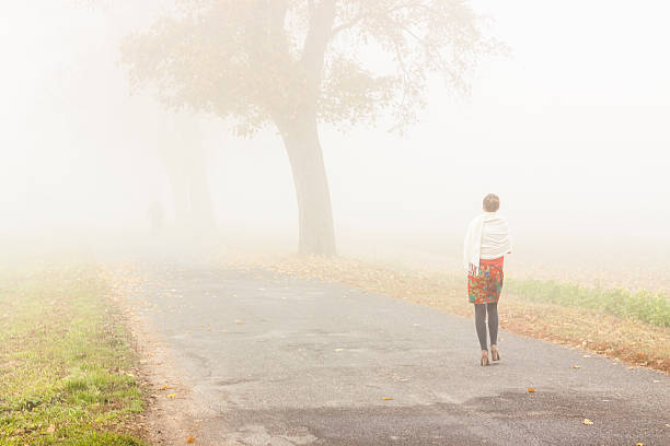 istock Walking in foggy day - Poland. 494958407