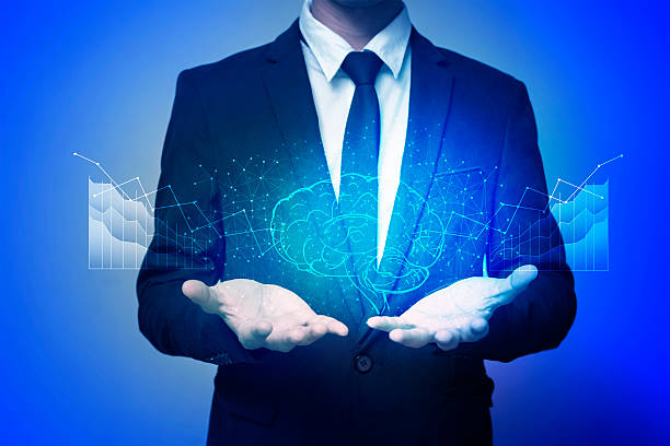 istock Close up of human hand holding brain 494960356