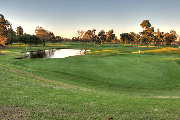 istock Water hazard and putting green 494961742