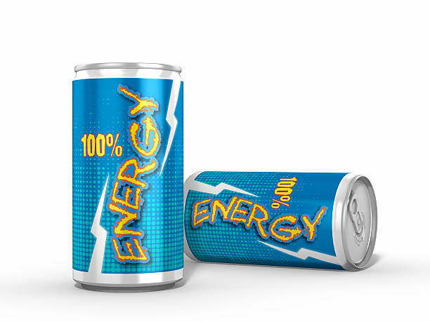 istock Two Energy Drinks Cans Isolated against White Background 494962176