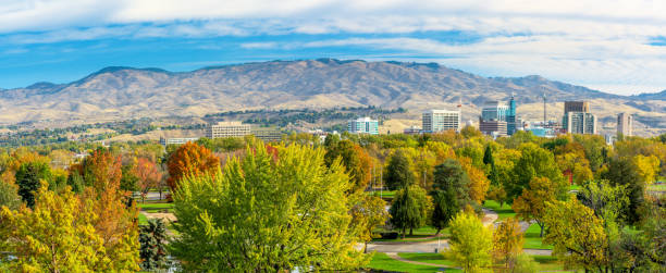 istock Boise Idaho autumn skyline 494973464