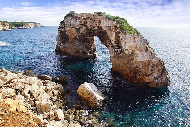istock Natural arch in Cala Santanyi. Majorca 494975020