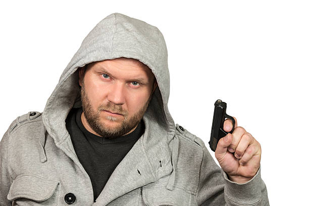 istock Portrait of gangster 494976160
