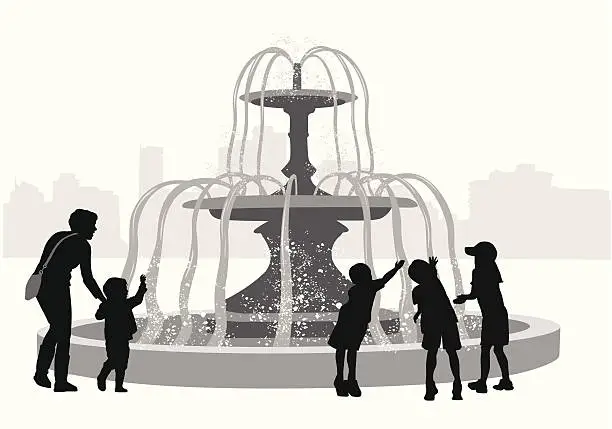 Vector illustration of FountainFun