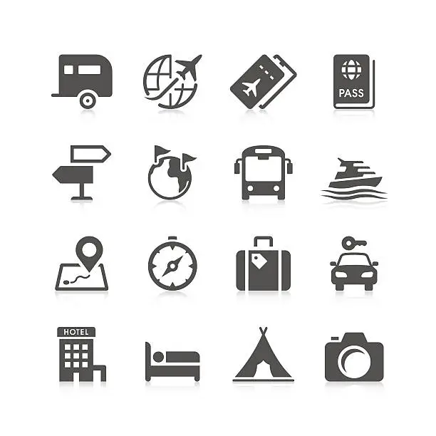 Vector illustration of Travel Icon Set | Unique Series