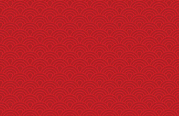 czerwony tło wzór chiński nowy rok obchodzi się - azja-obrazy stock illustrations