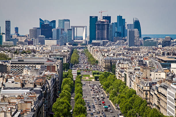 istock Paris skyline towards the Grande Arche 494979539