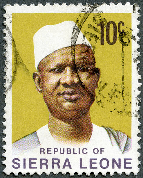 istock Postage stamp Sierra Leone 1972 shows President Siaka Stevens 494979581