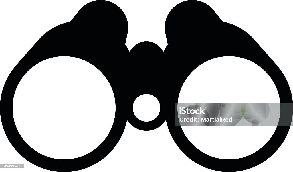 Binocular field glasses flat icon An simple illustration of binoculars Icon Symbol stock vector