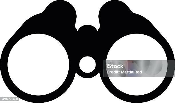 Binocular Field Glasses Flat Icon Stock Illustration - Download Image Now - Icon Symbol, Binoculars, Surveillance