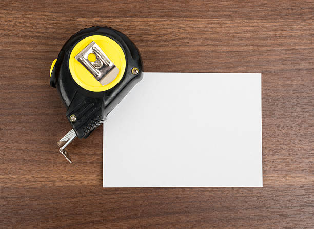 istock Blank card with tape-measure 494992332