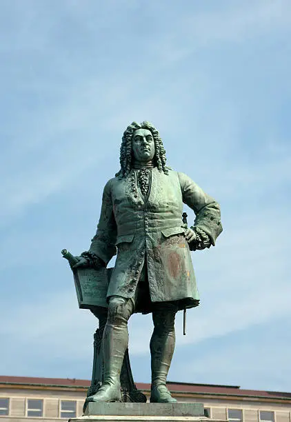 Monument to George Frideric Handel (1859 by Hermann Heidel), Halle (Saale), Germany