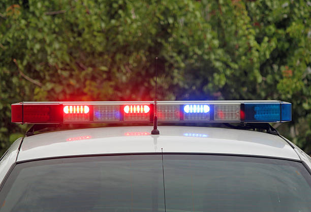 istock Lights Flashing on a Police Car 494993738