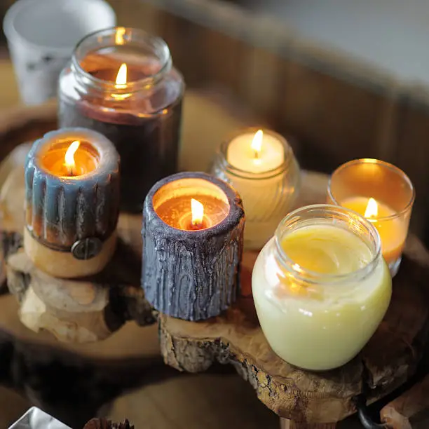 Photo of Beautiful ablaze candle
