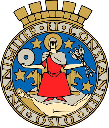 Coat of arms of the Norwegian capital city Oslo.