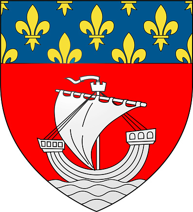 Coat of arms of the French capital city Paris.