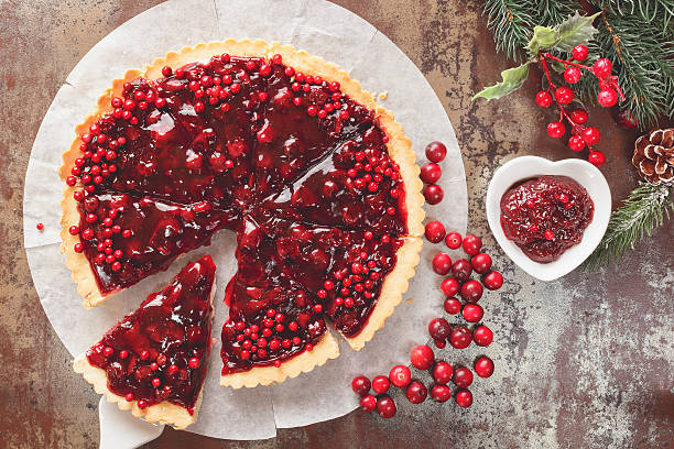 istock Cranberry Tart with browned butter crust 494996224
