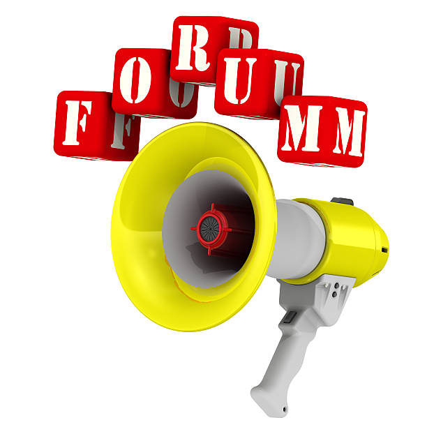 istock Megaphone and the word FORUM 494998114