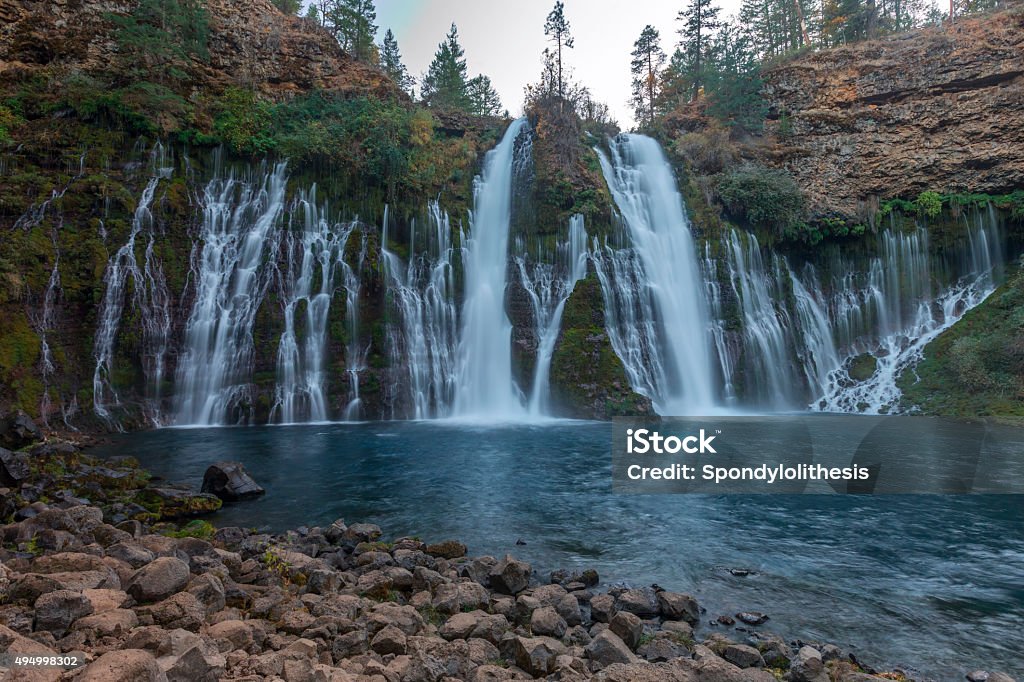 MacArthur Burney Falls in California Redding - California Stock Photo