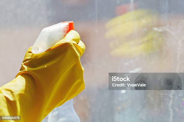 Hand With Cleaner Spray Bottle Stock Photo - Download Image Now - Bottle, City, Cleaner