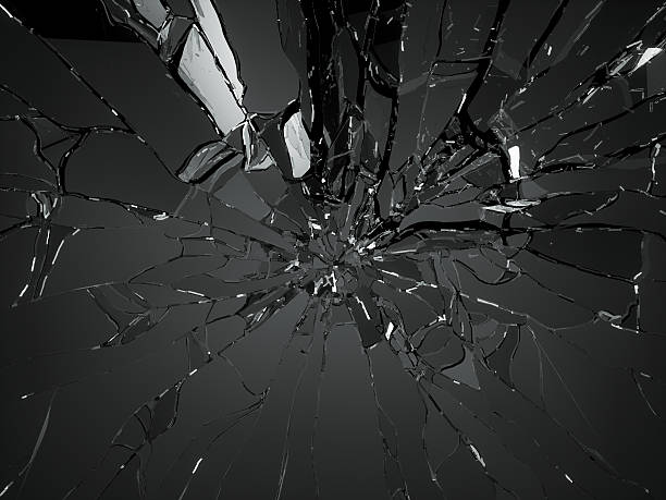 istock Many pieces of shattered glass over black 495004647