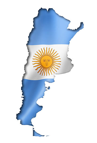 mapa bandera argentina - mapa argentina fotografías e imágenes de stock