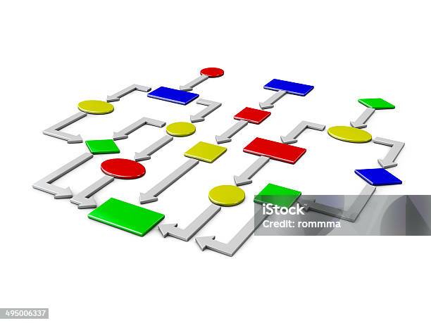 Workflow Chart Stock Image Concept Workflow Stock Photo - Download Image Now - Business Strategy ...