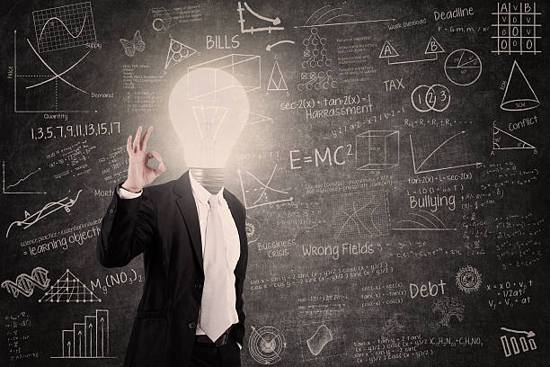 istock Businessman with lightbulb head showing OK sign 495007137