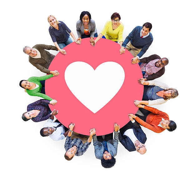 istock Multiethnic People Holding Hands with Heart Symbol 495007313