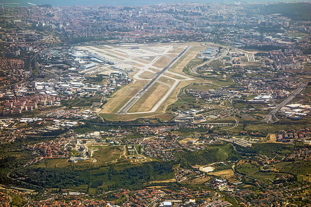 istock Airport Lisbon, runway 495007377