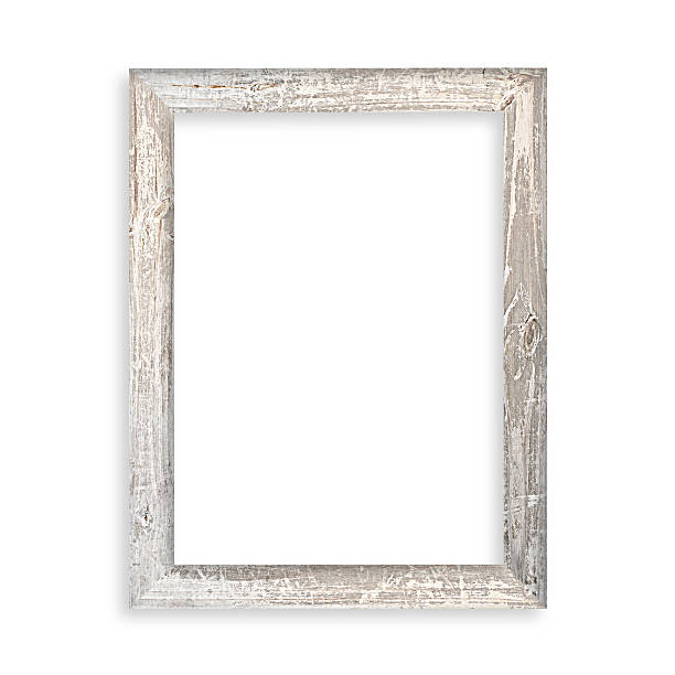 istock Old wooden picture frame isolated on white background 495008171