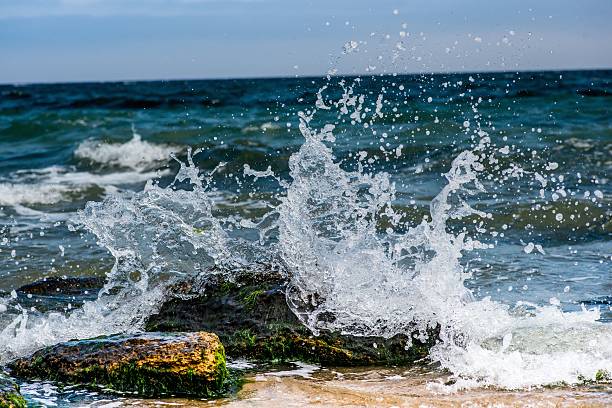 Water splashing stock photo