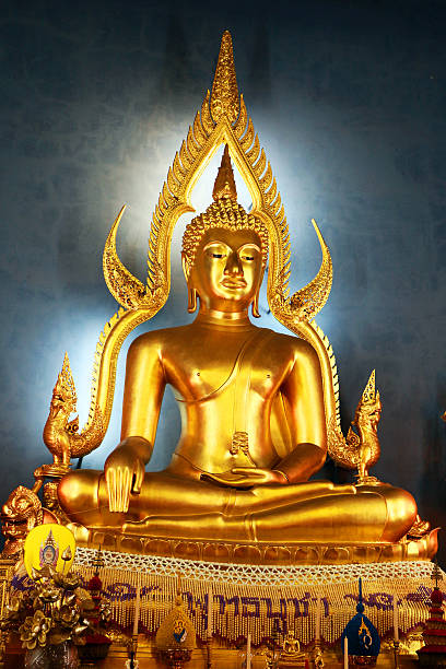 istock Image of Buddha in The Marble Temple 495009297