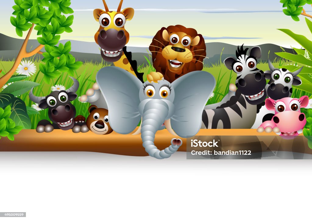 Ilustración de Animales De Dibujos Animados Con El Fondo De Bosque Tropical Y Espacio En Blanco y más Vectores Libres de Derechos de Alegre - iStock Ilustración de Animales De Dibujos Animados Con El Fondo De Bosque Tropical Y Espacio En Blanco y más Vectores Libres de Derechos de Alegre - iStock