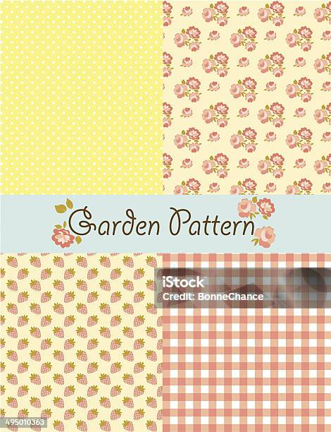Garden Pattern Chart Garden Pattern Set Stock Illustration - Download Image Now ...