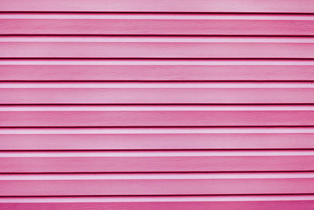 istock Wooden pink table, top view 495010505